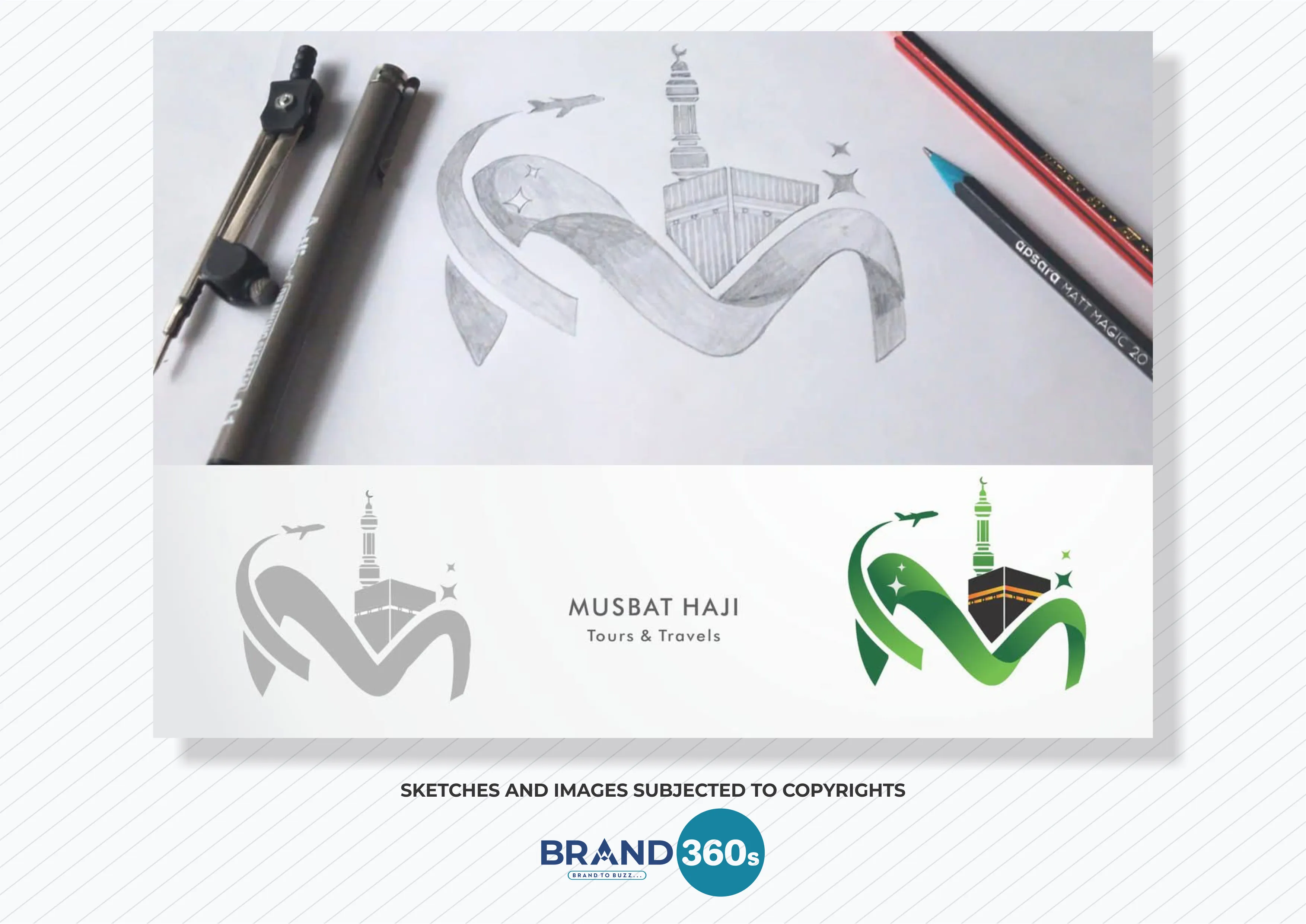 Travel and tours logo design for Musbat Haji by Brand 360s